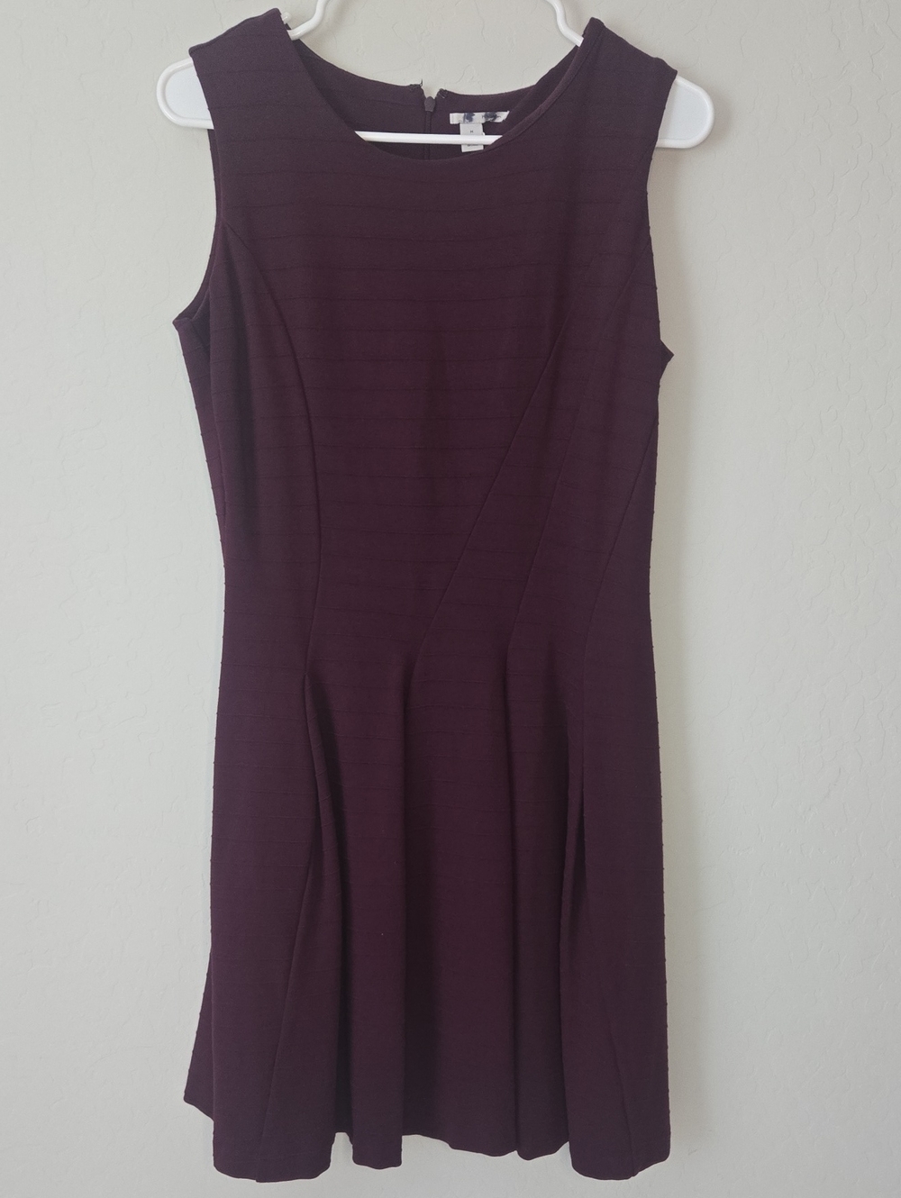 Halogen Plum Sleeveless Fit-and-Flare Midi Dress